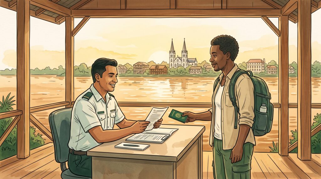 Illustratie bij Paspoort, entry fee en documenten voor Suriname