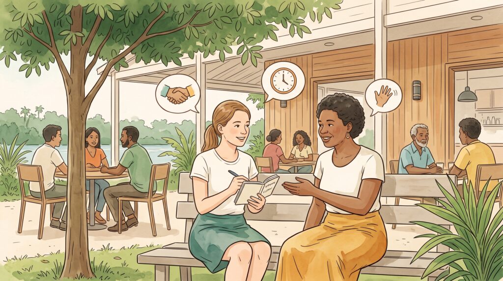 Illustratie bij Surinaamse woorden en zinnen voor reizigers